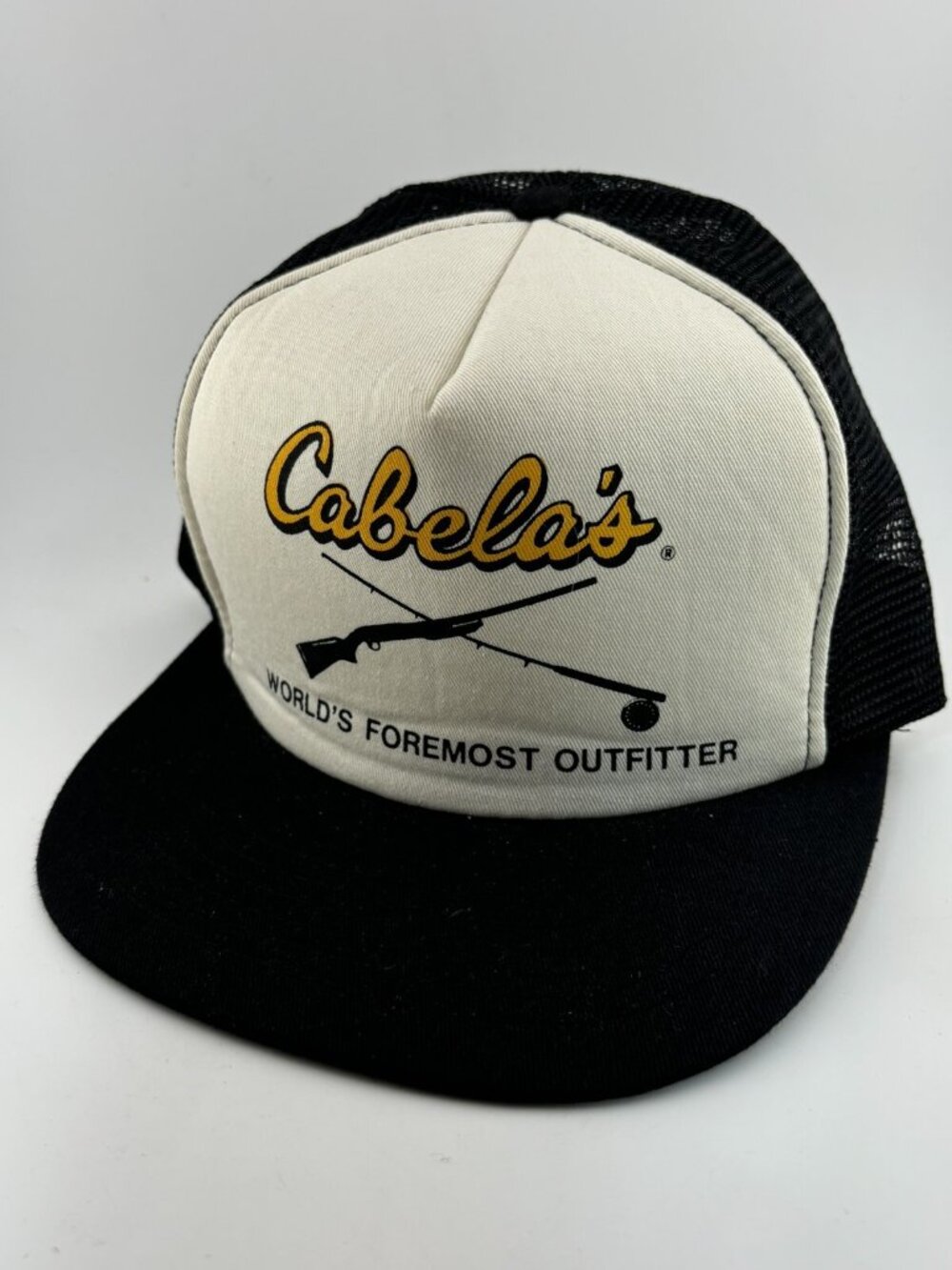 Vintage Cabela’s “World's Foremost Outfitter”Trucker Hat Mesh Snapback Blue